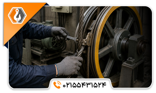 نحوه تعویض سیم بکسل آسانسور نحوه تعویض سیم بکسل آسانسور